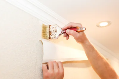 Pose de papier peint à Buchelay — revêtements muraux et toiles de verre